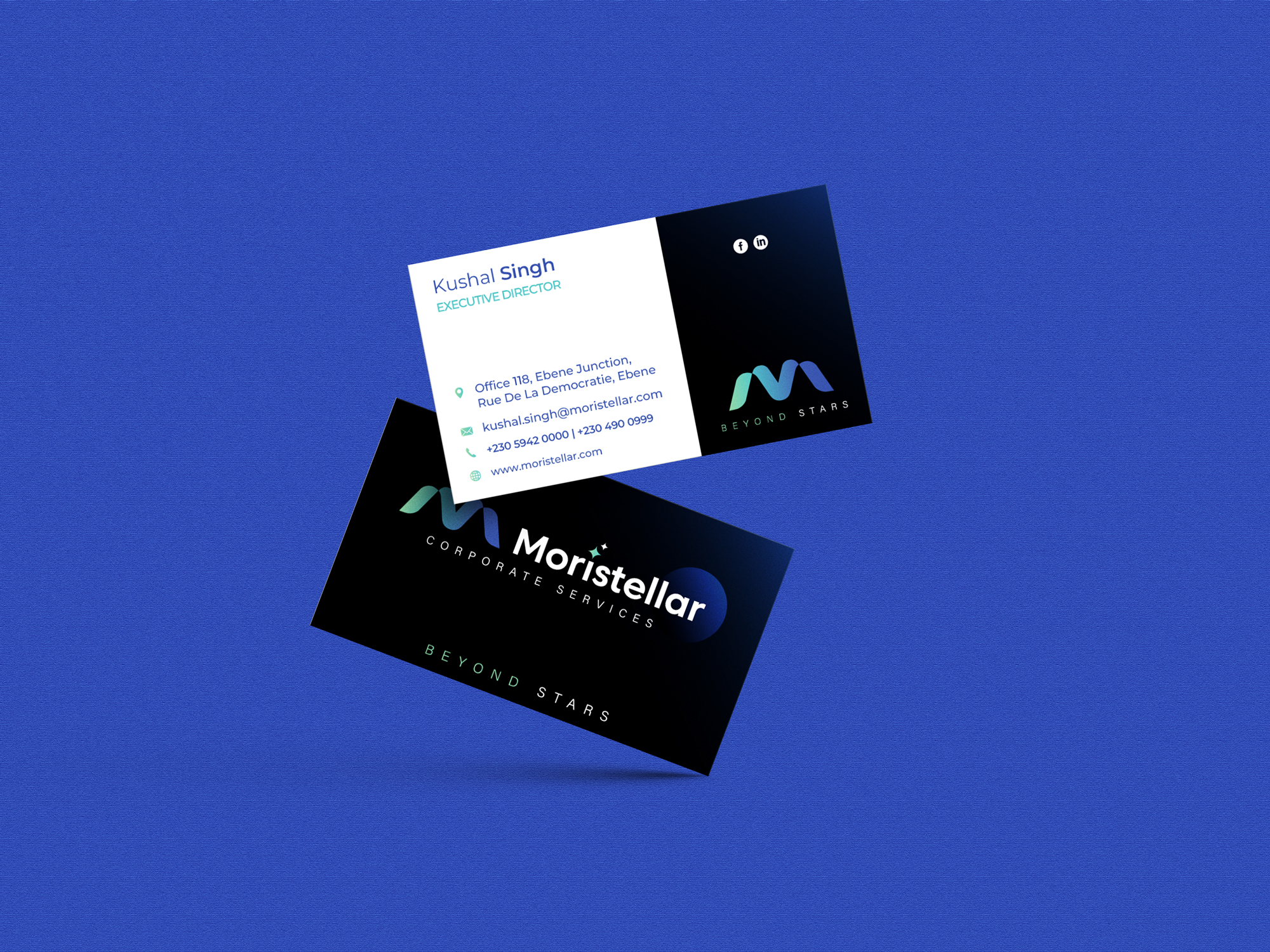 Moristellar Corporate Business Card Print Presentation