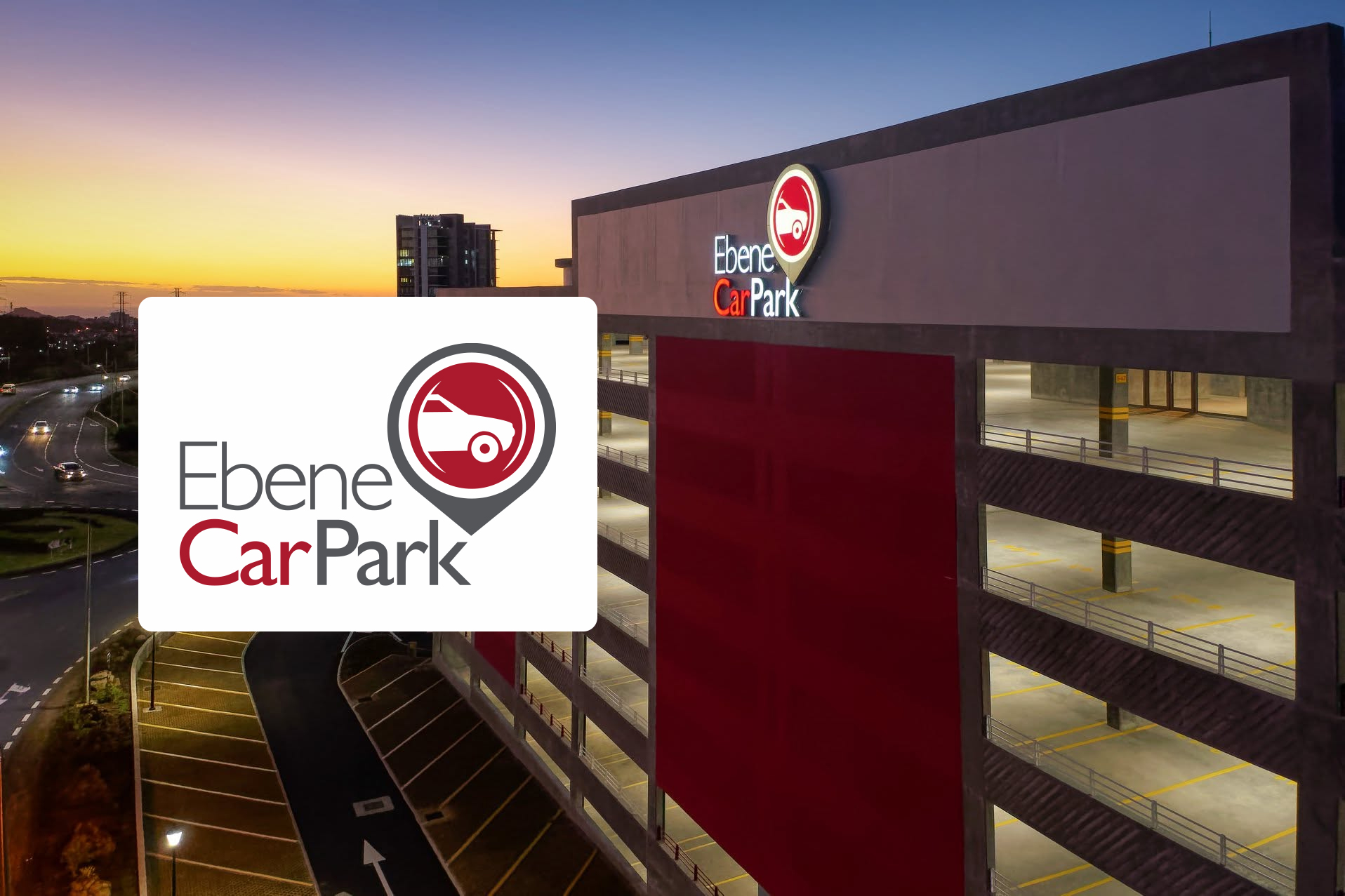 Ebene Car Park Vector Brand Mark Logo Design