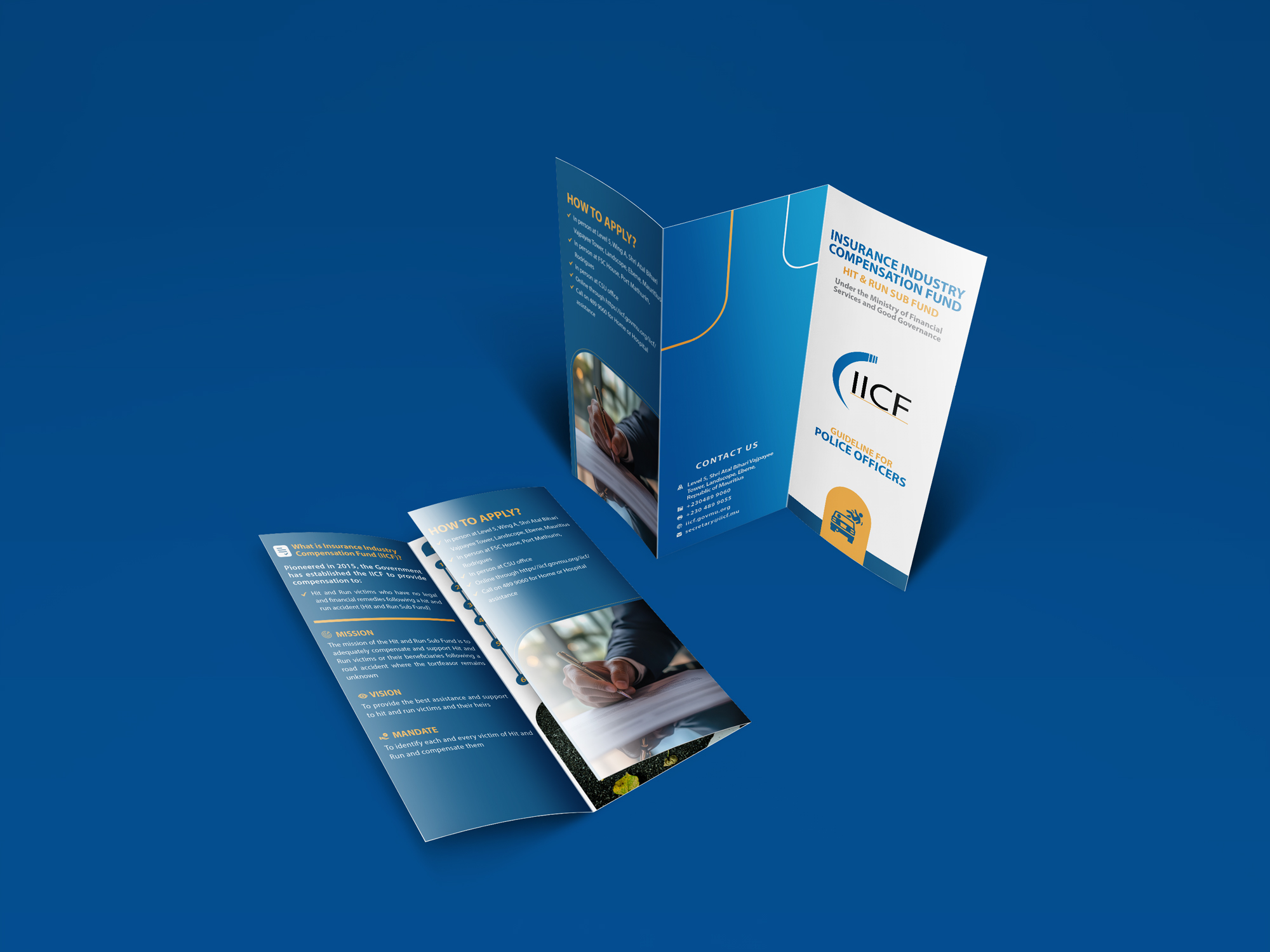 Insurance Industry Compensation Fund Government Advisory Flyer Layout